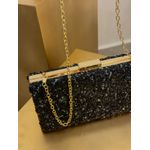 CLUTCH PEDRARIA NATURAL PRETA