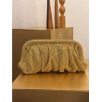 CLUTCH MALHA CRAVEJADA DOURADA