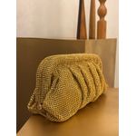 CLUTCH MALHA CRAVEJADA DOURADA