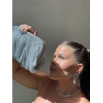 CLUTCH MALHA CRAVEJADA PRATEADA 