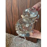 CLUTCH ESFERA PAETES PRATEADA