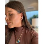 BRINCO EAR CUFF PÉROLAS BOHO BANHADO A OURO