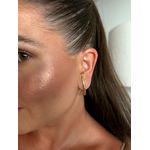 BRINCO EAR HOOK LISO FINO BANHADO A OURO