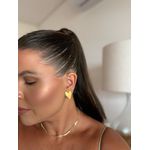 BRINCO CORAÇÃO LISO BANHADO A OURO