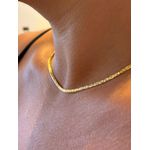 CHOKER FITA FINA DETALHADA BANHADO A OURO