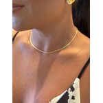 CHOKER FITA FINA DETALHADA BANHADO A OURO