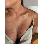 CHOKER ELOS TORCIDOS E BOLINHAS BANHADA A OURO 