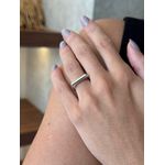 ANEL REGULÁVEL LISO FINO BANHADO A RODIO BRANCO