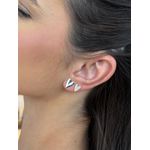 BRINCO CORAÇÃO LISO BANHADO A RÓDIO BRANCO