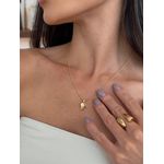 COLAR COM PINGENTE MENINO LISO BANHADO A OURO