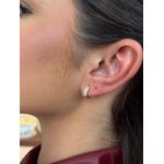 BRINCO ARGOLA CRAVEJADA GR P BANHADO A OURO