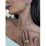 CHOKER MEDALHAS BANHADO A OURO