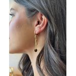 BRINCO ARGOLA PINGENTE CHAPINHAS BANHADO A OURO