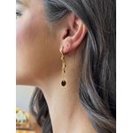 BRINCO ARGOLA PINGENTE CHAPINHAS BANHADO A OURO