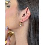 BRINCO ARGOLA TRIPLA BOHO BANHADO A OURO
