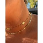 CHOKER TREVOS BANHADO A OURO 