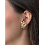 BRINCO SOL BANHADO A OURO