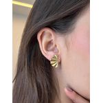 BRINCO LEQUE P BANHADO A OURO