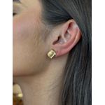 BRINCO CHAPINHA QUADRADA P BANHADO A OURO