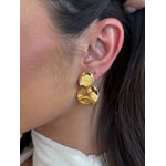 BRINCO CHAPAS REDONDAS BANHADO A OURO