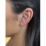 BRINCO CORAÇÃO P LISO BANHADO A OURO