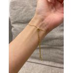 PULSEIRA GOTINHA TURQUESA BANHADO A OURO