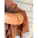 BRACELETE NEW ORGANIC BANHADO A OURO