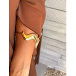 BRACELETE NEW ORGANIC BANHADO A OURO