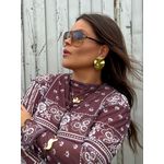 BRINCO CHAPA MARTELADA BANHADO A OURO
