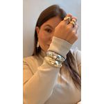 BRACELETE TUBO LISO MAXI BANHADO A OURO
