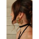 BRINCO MAXI ARGOLA DRI FERREIRA BANHADO A OURO