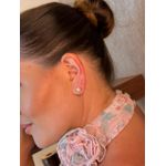 BRINCO MINI PÉROLA BANHADO A OURO 