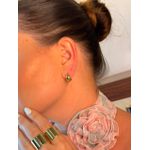 BRINCO ARGOLA LISA ABAULADA P BANHADO A OURO