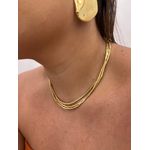 COLAR LONGO CANUTILHOS BANHADO A OURO