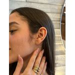 BRINCO RAIO CRAVEJADO P BANHADO A OURO 