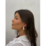 BRINCO ARGOLA GOTA MAXI CRAVEJADO BANHADO A OURO