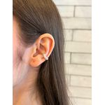 PIERCING FAKE TUBO CRAVEJADO BANHADO A RÓDIO BRANCO