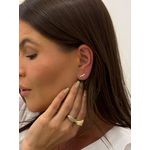 BRINCO MINI EAR CUFF CRAVEJADO BANHADO A OURO