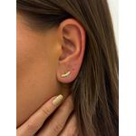 BRINCO MINI EAR CUFF CRAVEJADO BANHADO A OURO
