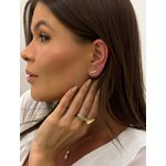 BRINCO MINI EAR CUFF CRAVEJADO BANHADO A OURO