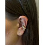 PIERCING FAKE TUBO CRAVEJADO M BANHADO A OURO