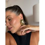 BRINCO CHAPA DUPLA MAXI BANHADO A OURO