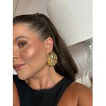 BRINCO CHAPA DUPLA MAXI BANHADO A OURO