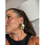 BRINCO CHAPA DUPLA MAXI BANHADO A OURO