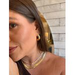 BRINCO ARGOLA GOTA BOLD P BANHADO A OURO 