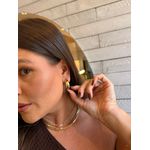 BRINCO ARGOLA BOLD P BANHADO A OURO 