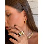 BRINCO ARGOLA BOLD P BANHADO A OURO 
