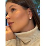 BRINCO ARGOLA CRAVEJADA GR P BANHADO A OURO