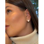 BRINCO ARGOLA CRAVEJADA GR P BANHADO A OURO