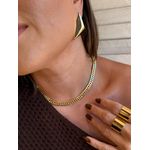 COLAR ELOS GROUMET FN BANHADO A OURO